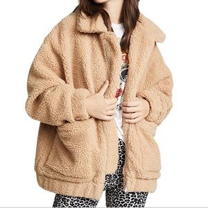 I.AM.GIA Women's Tan Jacket Sherpa L